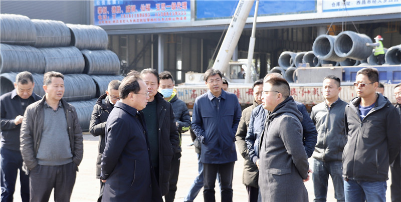 涼山州州委常委、西昌市市委書記馬輝視察通宇物流攀西（裝配建材）物流港(圖3)